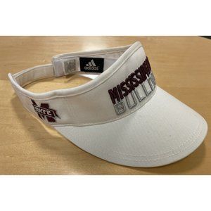 Mississippi State Bulldogs Adidas Climate Adjustable Visor Unisex White/Maroon